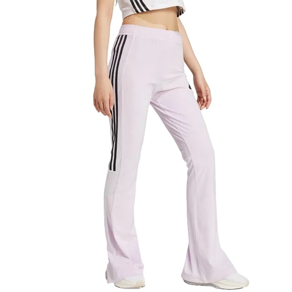 Adidas Women's Tiro Ribbed Velour Flared Leggings NWT size M - Picture 4 of 7